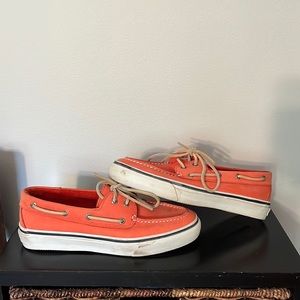 Sperry top sider boat shoes size 9.5 salmon color